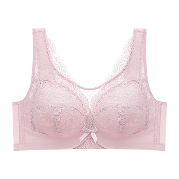 Jsaierl Womens Lace Bras No Wire Push Up T-shirt Bras Seamless Sexy Bralettes Shapewear Everyday Full Figure Bras