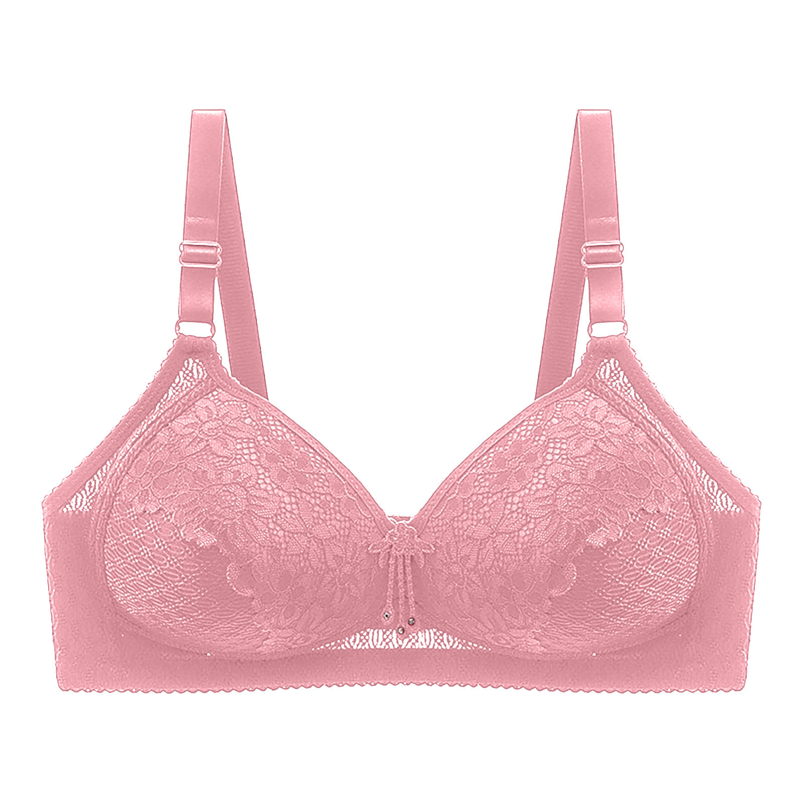 Jsaierl Womens Lace Bras No Wire Support Tshirt Bras Seamless Sexy