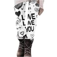thumbnail image 1 of Jsaierl Womens Leggings Butt Lifting Love Heart Print Tights Cotton Legging Pants Stretch Full Length Athletic Leggings Spring Clothes for Women 2025, 1 of 6