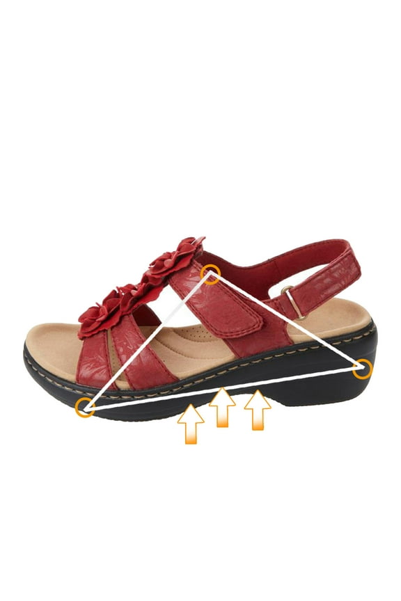 Womens Orthopedic Sandals Casual Summer Peep Toe Sandals Comfy Arch Support Sandals Walking Breathable Sandal Size 5.5