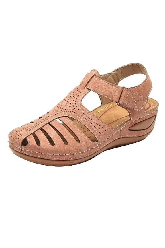 Womens Orthopedic Sandals Dressy Summer Close Toe Sandals Comfy Arch Support Sandals Boho Beach Sandal Size 10.5