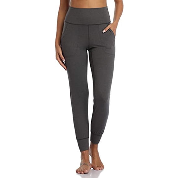 Jsaierl Womens Yoga Pants Plus Size Legging Running High Waist Pants Stretch Tummy Control Trousers Lightweight Casual Pants