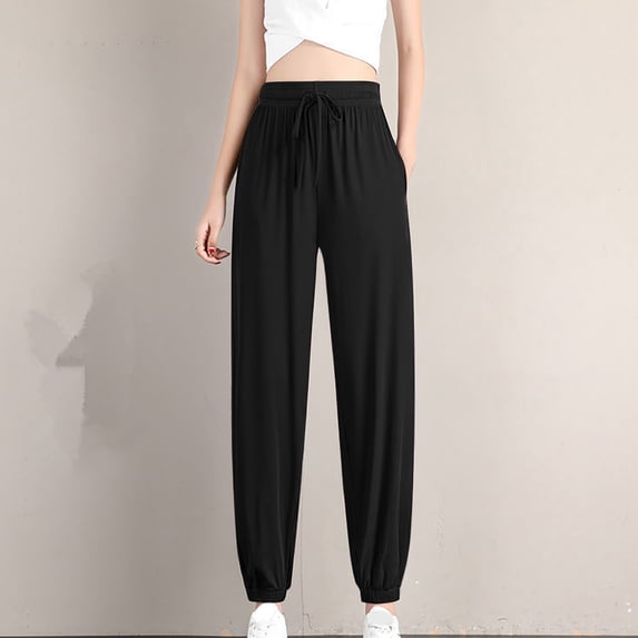 Jsaierl Womens Yoga Sweatpants for Women High Waist Workout Joggers Pants Casual Drawstring Comfy Lounge Pants with Pockets