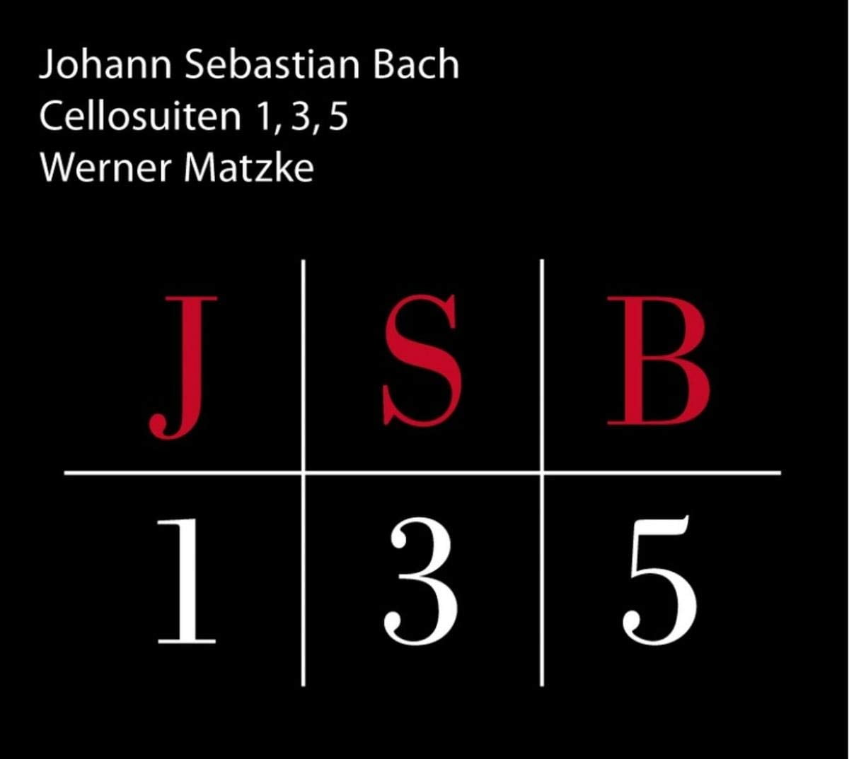 Jsb 135: Cello Suites J S Bach (CD)