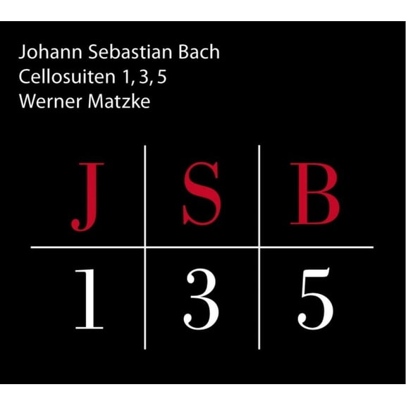Jsb 135: Cello Suites J S Bach (CD)