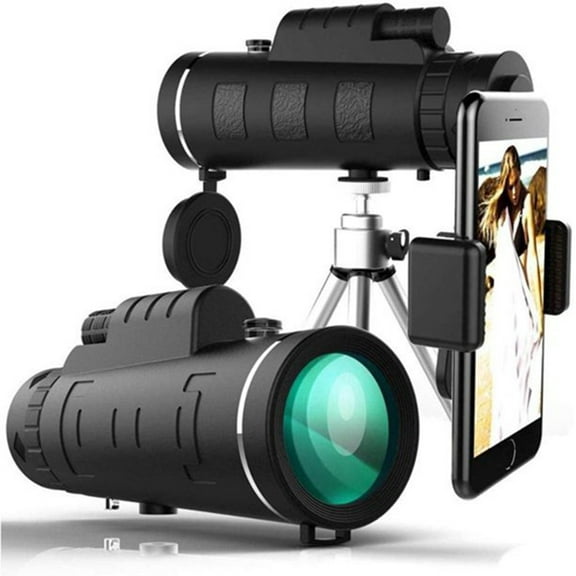 Jsbaby 80x100 Monocular-Telescope Low Night Vision Monoculars High Definition for Adults High Powered with Smartphone Adapter Telescope Watching Travel Camping Hiking