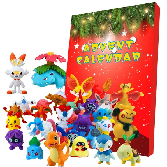 Jsbaby Holiday Advent Calendar for Kids, 24 Gift Pieces - Includes 24 Toy Character Figures Accessories - Ages 4+-Valentine's Day Easter Christmas school presents for Boys, Girls, Teens, Adults