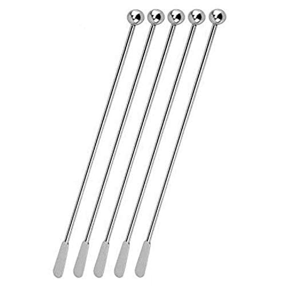 Stainless Steel Reusable Coffee and Cocktail Stirrers Set