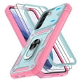 thumbnail image 1 of Jshru for Samsung Galaxy S22 Plus Case with Slide Camera Cover | 2Pcs Screen Protector, 360°Rotation Ring Kickstand Drop Protector Cover for Galaxy S22 Plus, Mint, 1 of 7