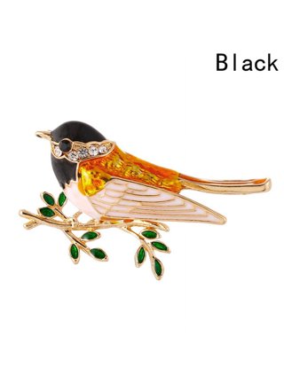 Vintage Colorful Rhinestone Flying Bird Brooch Pin Women Shirt Jewelry  Decor 