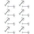 thumbnail image 1 of Jstyle 8 Pairs Stainless Steel Cartilage Stud Earrings Tiny Round 2MM Cubic Zirconia Ear Piercing Small Barbell Earrings for Women Men Screw Flat Back Earrings Set, 1 of 6