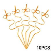 Jsykt 10 Pcs Crazy Straws, Colorful Bendy Straws Reusable nking Straws for Kids, Silly Straws for Classroom Activities, Christmas Decoration Valentines Day and Birthday Party