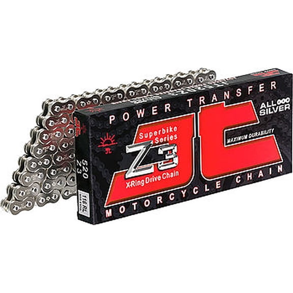 Jt Chains JTC520Z3-102RL 520 Z3 Heavy Duty Expert Series X-Ring Sealed Drive Chain - 102 Links - Steel