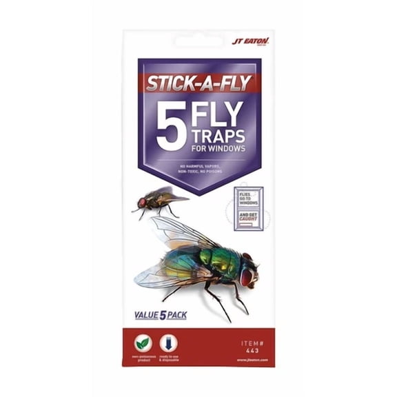 Jt Eaton Fly Traps For Windows No Harmful Vapors Non-Toxic Ready-To-Use 5 Pk