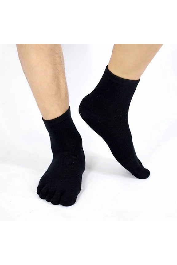 3 Pairs Winter Toe Short Socks Women Colorful Young Thick Keep Warm Against Cold Snow Five Finger