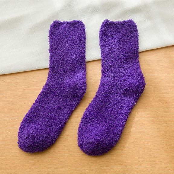 Jtbuh XLY 5 Pairs White Fuzzy Socks Soft & Fluffy Dry-Breathable Winter Comfy Warm Hosiery for Christmas Thanksgiving Valentines Gifts