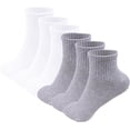 thumbnail image 1 of Jtbuh XLY 6 Pack-Women's Athletic Quarter Ankle Low Cut Cotton Socks Cushioned Sports Running, 1 of 5