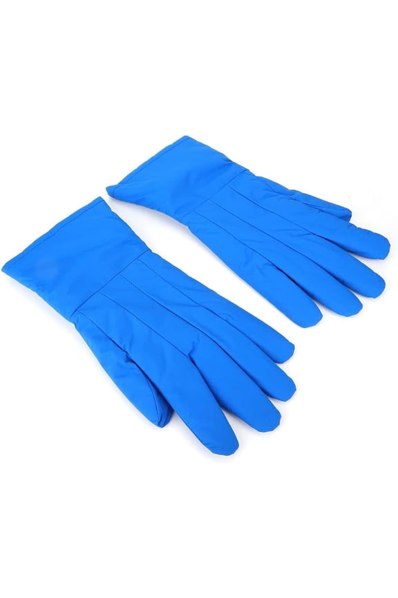 Cryogenic Gloves Breathable Blue Ski Gloves -200 to -360 Freeze Protection Cold Storage Liquid Nitrogen Protective Long Cuff