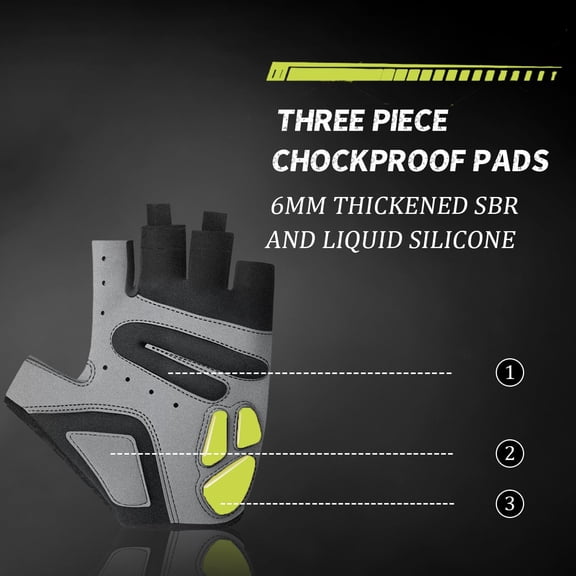 Jtbuh XLY Cycling Gloves,Gel Padded Bike Gloves for Men Cycling,Anti-Slip & Shock-Absorbing Lightweight & Breathable Design Road Bicycle Half Finger for Women