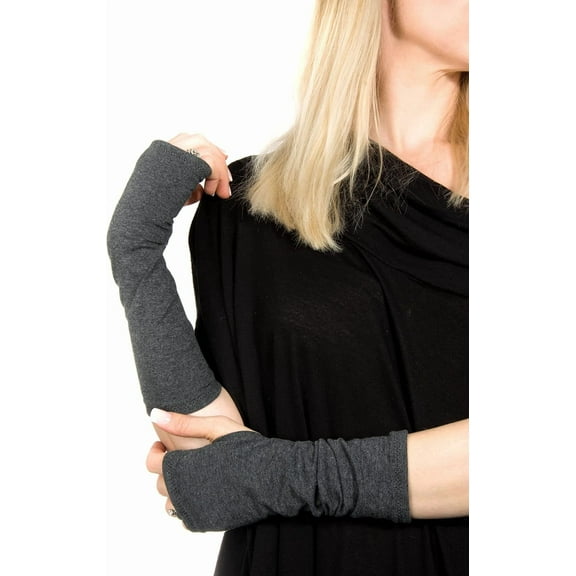 Jtbuh XLY Forgotten Cotton Long Jersey Fingerless Gloves