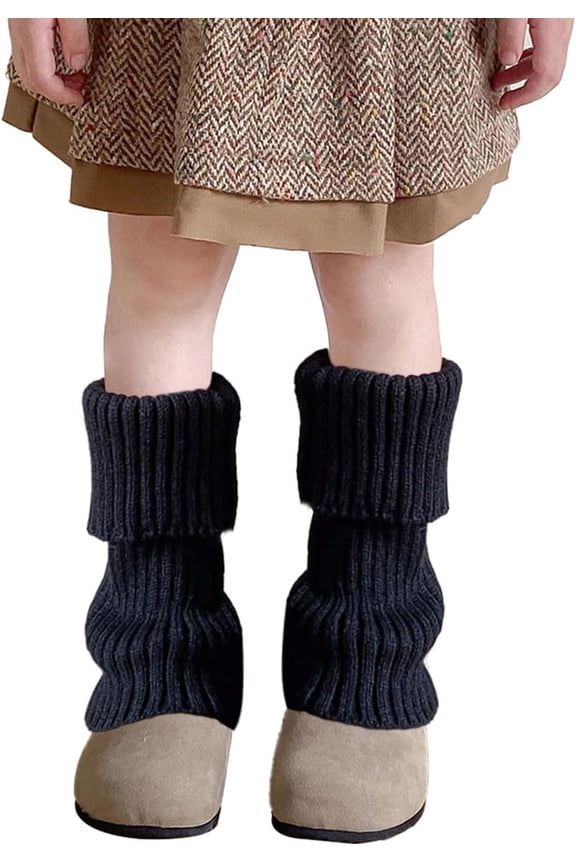 Kawaii Leg Warmers for Kids Girls Toddler Winter Middle Tube Socks for Dance Yoga Sports Cosplay Party