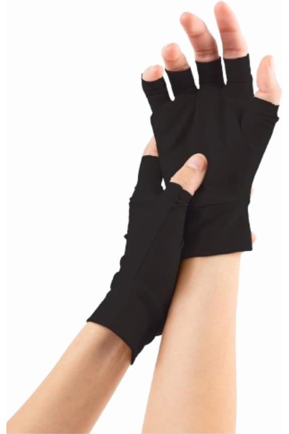 Light Skin Tone Fingerless Gloves – Made in USA – Conceal Bruises & Protect Thinning Skin