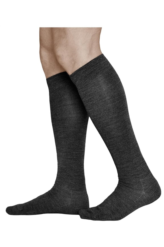 Men's 80% MERINO WOOL Long Knee High Length Winter Socks, Warm Breathable Woolen Over-the-Calf Knee-Highs