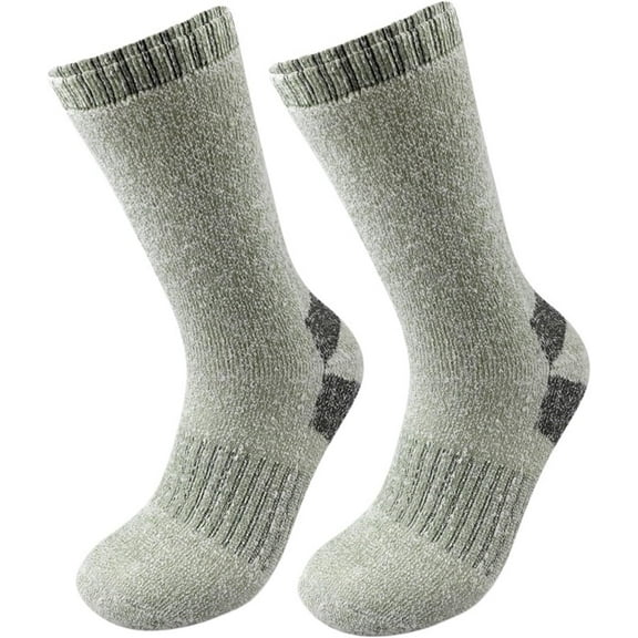 Jtbuh XLY Men's Thermal Crew Socks, Fleece Lined Winter Socks For Outdoor Sports, Thickened Mountaineering Hiking Socks