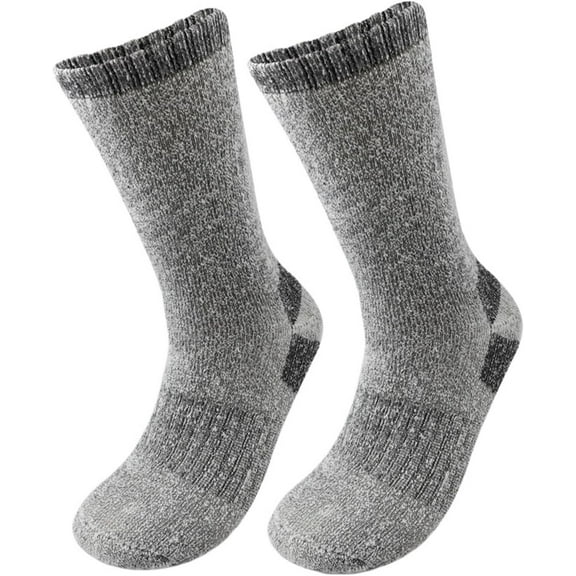 Jtbuh XLY Men's Thermal Crew Socks, Fleece Lined Winter Socks For Outdoor Sports, Thickened Mountaineering Hiking Socks