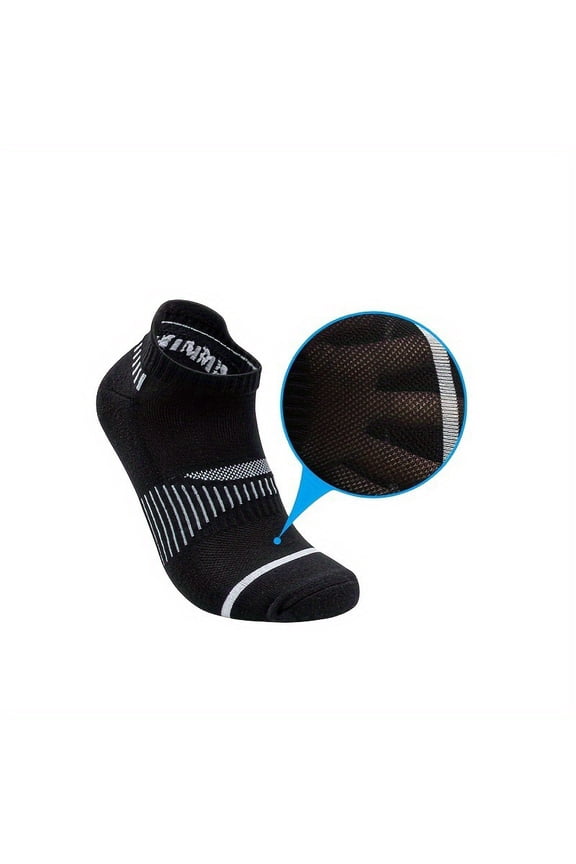 Men's/Women's 3-10 Pairs Silky Dry Athletic Cushion Ankle Socks, Multipack