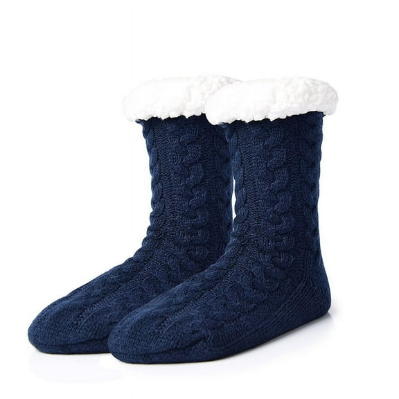 Jtbuh XLY Mens Fuzzy Slipper Socks Winter Warm Cozy Fluffy Cabin Soft Comfy Thick Indoor Fleece Socks