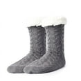 thumbnail image 1 of Jtbuh XLY Mens Fuzzy Slipper Socks Winter Warm Cozy Fluffy Cabin Soft Comfy Thick Indoor Fleece Socks, 1 of 6