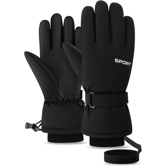 Jtbuh XLY Snow Gloves,Ski Gloves,Cold Weather Mittens,3M Thinsulate Winter Snow,Snowboarding for Men & Women
