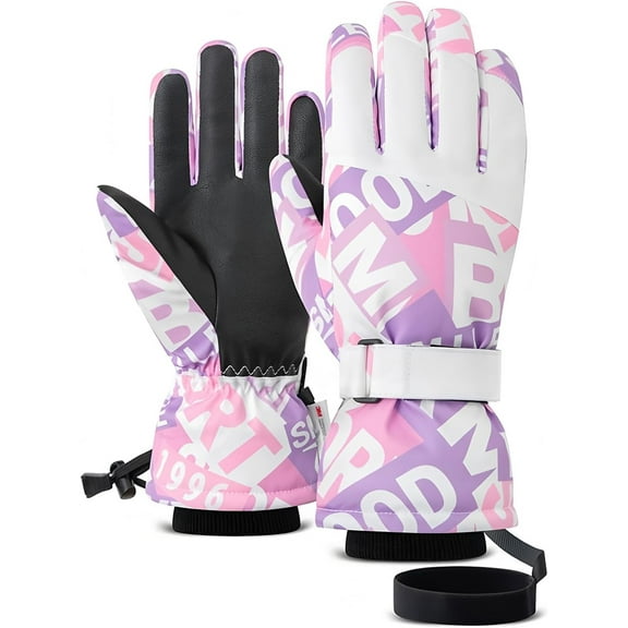 Jtbuh XLY Snow Gloves,Ski Gloves,Cold Weather Mittens,3M Thinsulate Winter Snow,Snowboarding for Men & Women