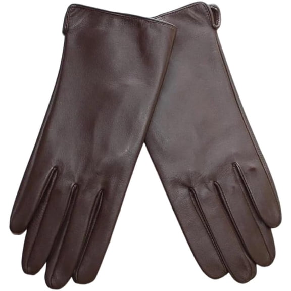 Jtbuh XLY Thin Unlined Sheepskin Driving Gloves Women's Lightweight Leather Handwear in Versatile Solid Colors