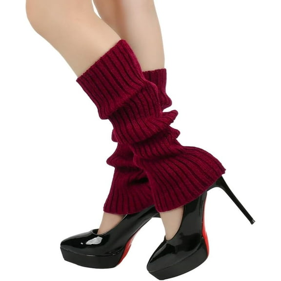Jtbuh XLY Wholesale of solid color adult leg covers in winter with warm woolen socks for women