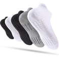 thumbnail image 1 of Jtbuh XLY Women's Ankle Athletic Running Socks, Anti-Blister Cotton Cushioned Wicking Socks (5 Pairs), 1 of 7