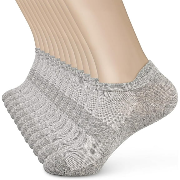 Jtbuh XLY Women's Ankle Cotton Socks - Low Cut Athletic Running Soft Thin No Show White Socks With Tab 6 Pairs