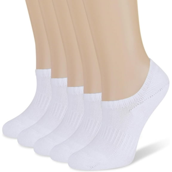 Jtbuh XLY Women's Cushion Sweat-absorbent Breathable Soft Athletic No Show Socks