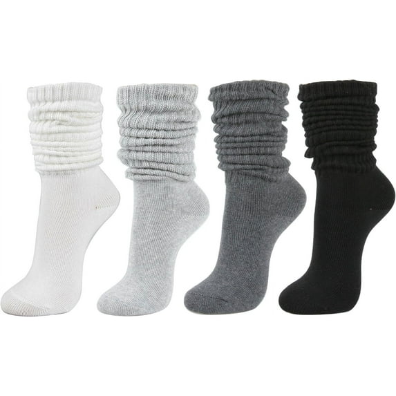 Jtbuh XLY Women's Fall Winter Slouch Knit Socks - Slouchy & Scrunch Socks for Women