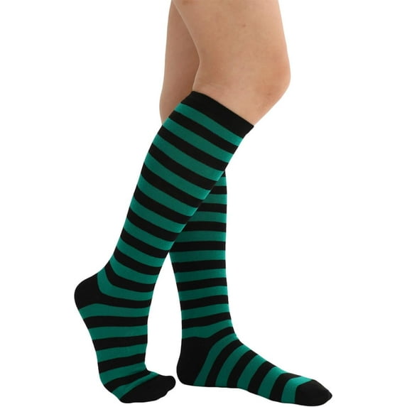 Jtbuh XLY Women's Knee High Athletic Socks Casual Stripes Tube Socks Outdoor Sport Socks