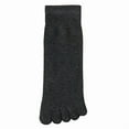 thumbnail image 1 of Jtbuh XLY Women's Toe socks Cotton Crew Five Finger Socks For Running Athletic 4 Pack(A1black), 1 of 6