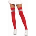 thumbnail image 1 of Jtbuh XLY womens Ribbed Athletic Thigh High Socks, 1 of 1