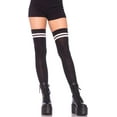 thumbnail image 1 of Jtbuh XLY womens Ribbed Athletic Thigh High Socks, 1 of 1