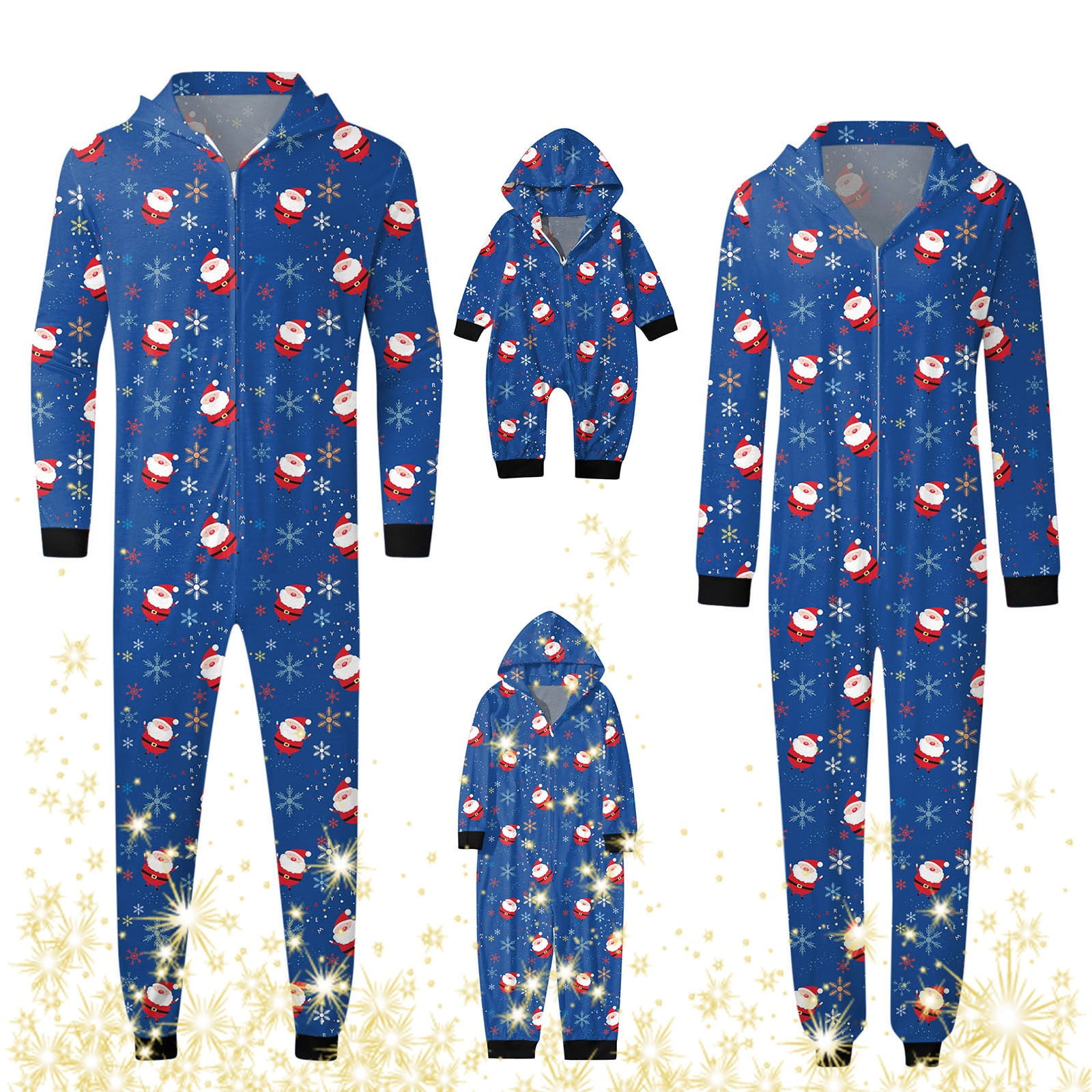 Jtckarpu 2023 Family Christmas Matching Sets onesie Men'S Pajamas Velvet Christmas Matching