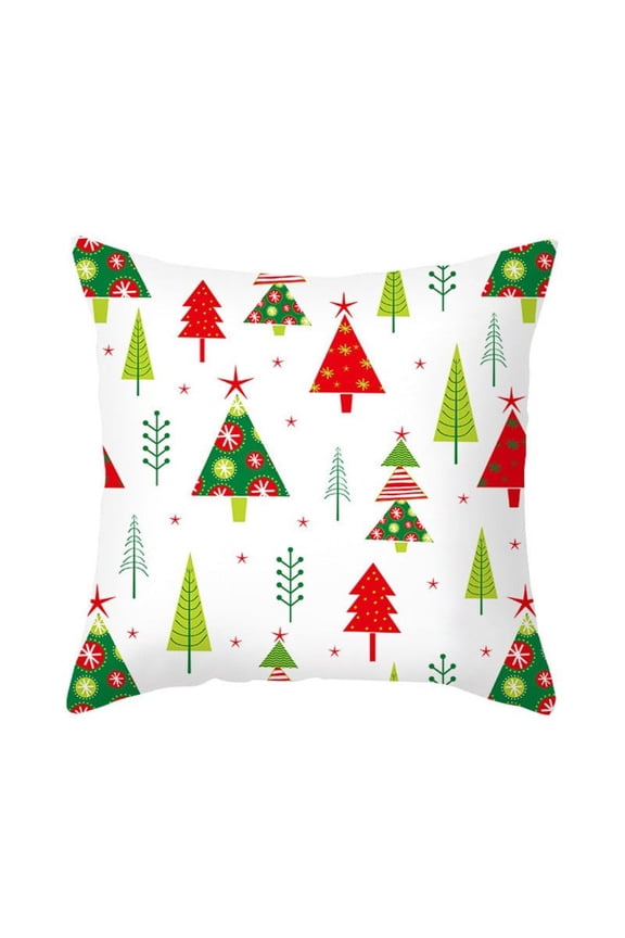 Christmas Decorations Outdoor Yard Merry Christmas Christmas Snowman Leather Pillow Case