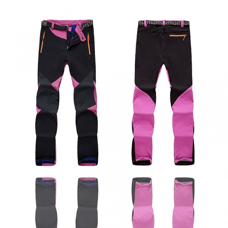 Jtckarpu Classic Ski Pants for Women, Winter Windproof Waterproof Insulated Snow  Pants Thick Fleece Lined Hiking Softshell 