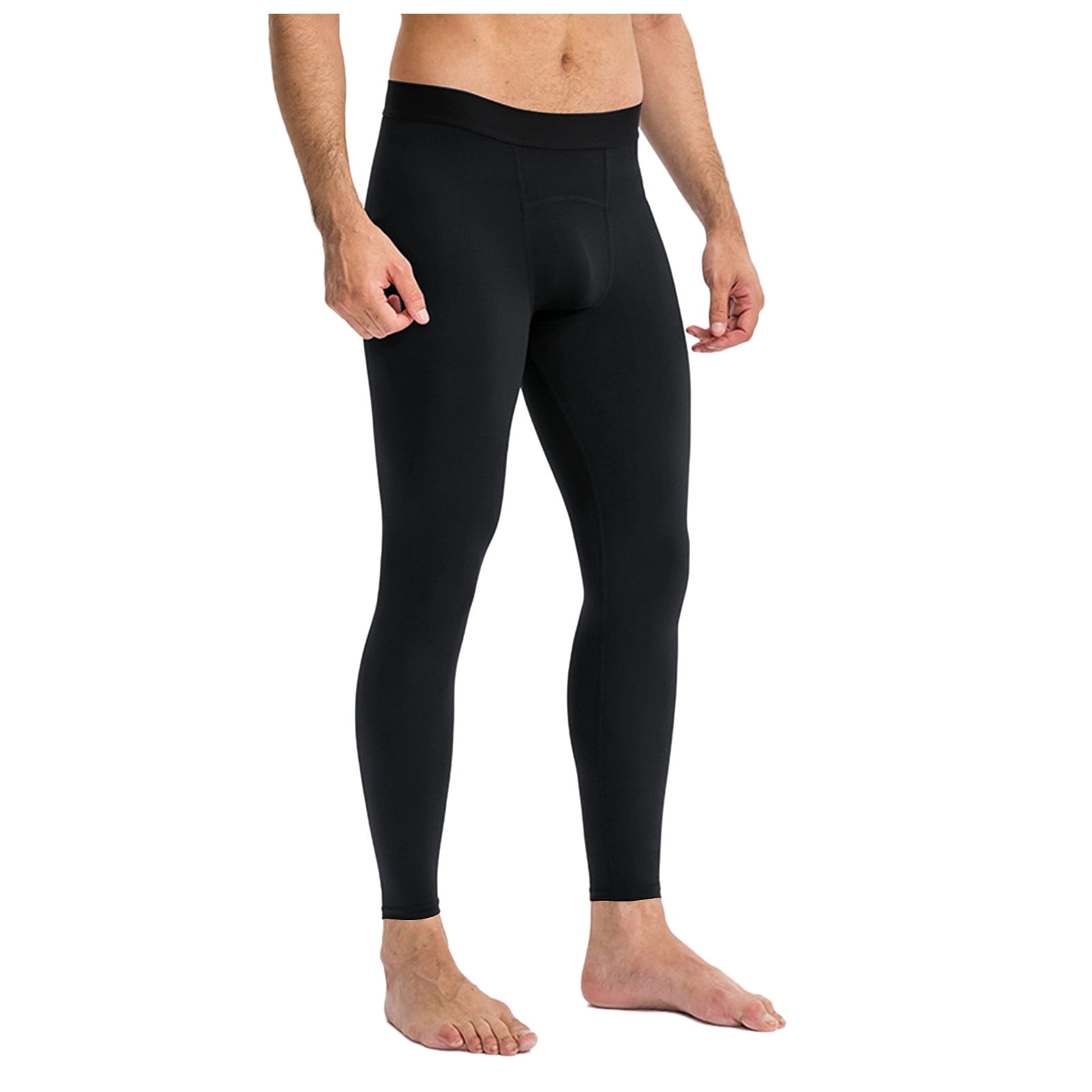 Jtckarpu ELA Men's Underwear Leggings Thermal Sherpa Lined Pants, Warm ...