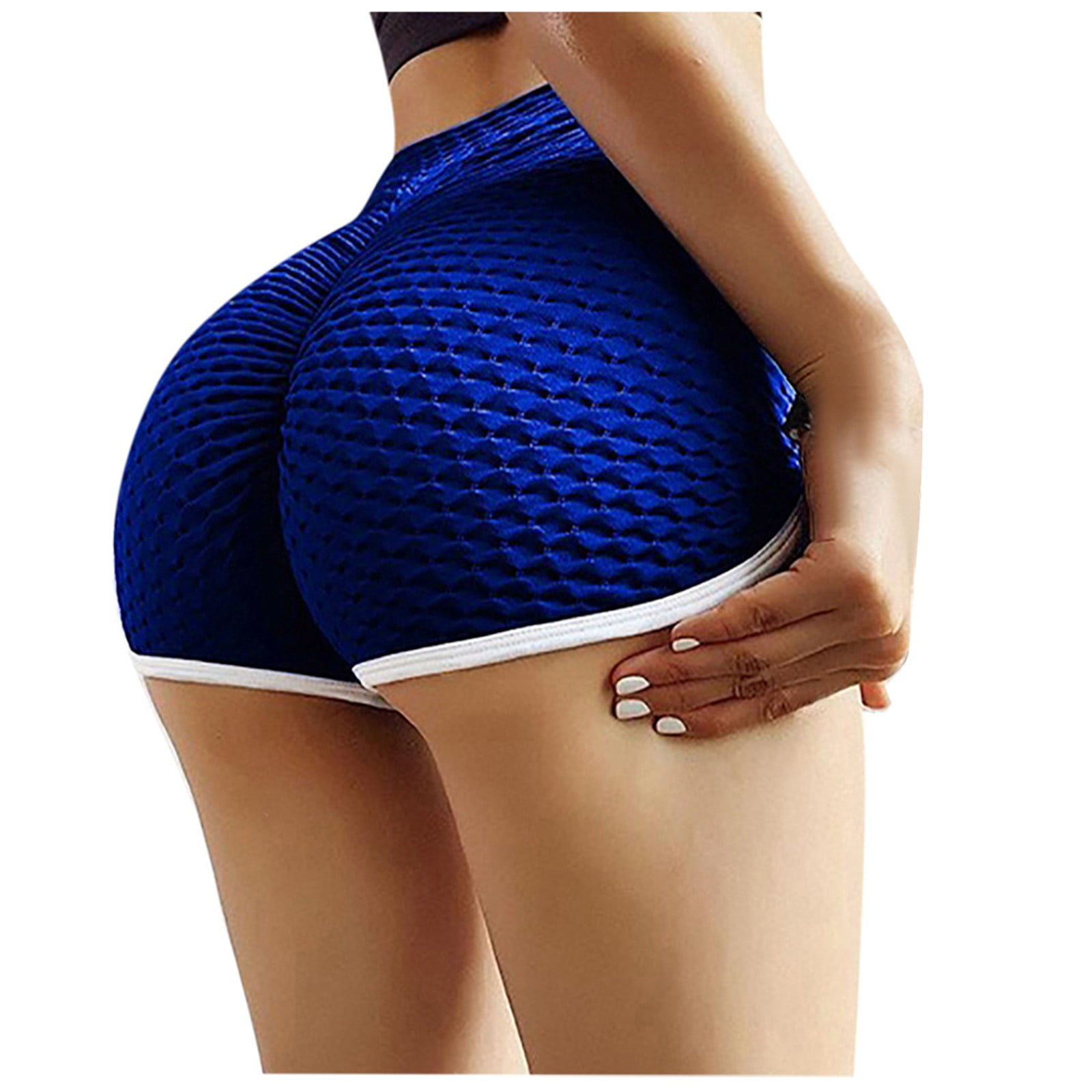 Lilvigor Women's High Waist Textured Yoga Pants Ruched Butt Lifting Anti  Cellulite Tummy Control Workout Leggings 