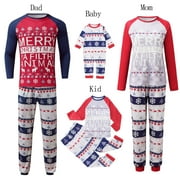 Jtckarpu Family Christmas Pajamas PJS Matching Set Adult Kids Baby